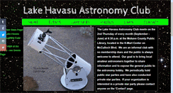 Desktop Screenshot of lakehavasuastronomy.org